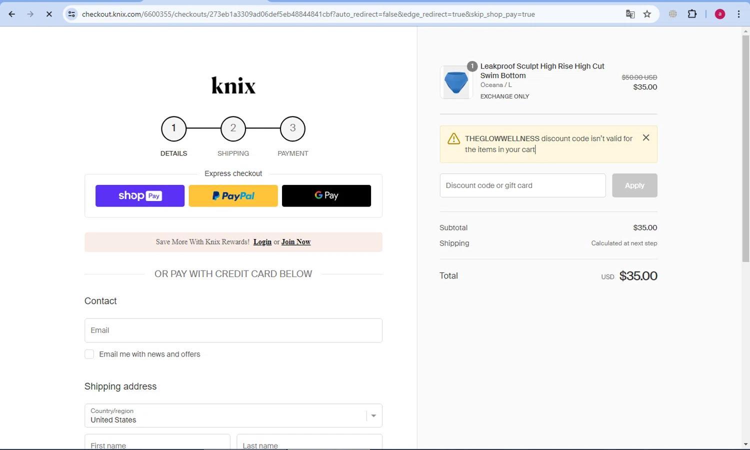 How to apply Knix coupon code
